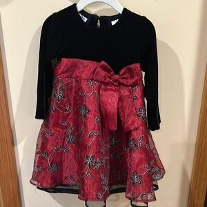 Blueberi Boulevard Black Velvet Dress